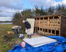 2023 Munnikenpolder - C=Herstel broedpijpen oeverzwaluwenwand - Margot Klingers